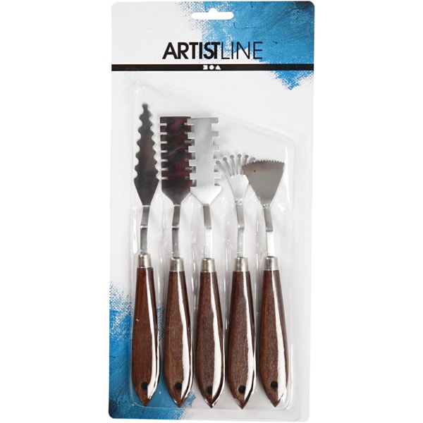 Palettmesser-Set, L 17-21 cm, B 2-3 cm, 5 Stk/ 1 Pck – Bild 2