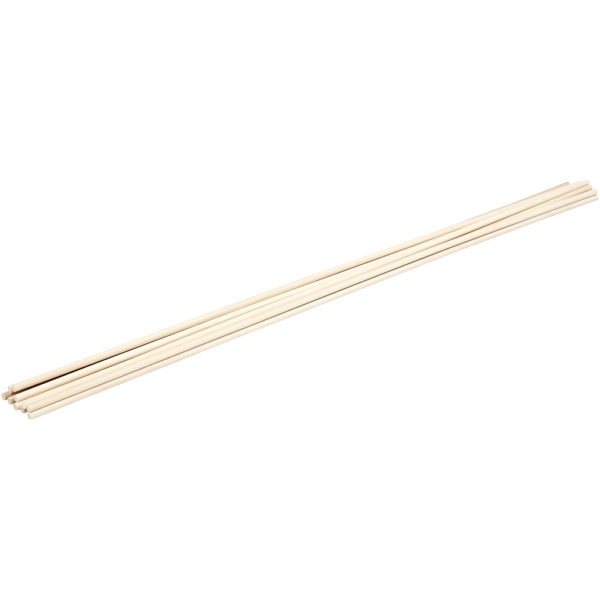 Holzstäbe rund, L 60 cm, D 6 mm, 10 Stk/ 1 Pck