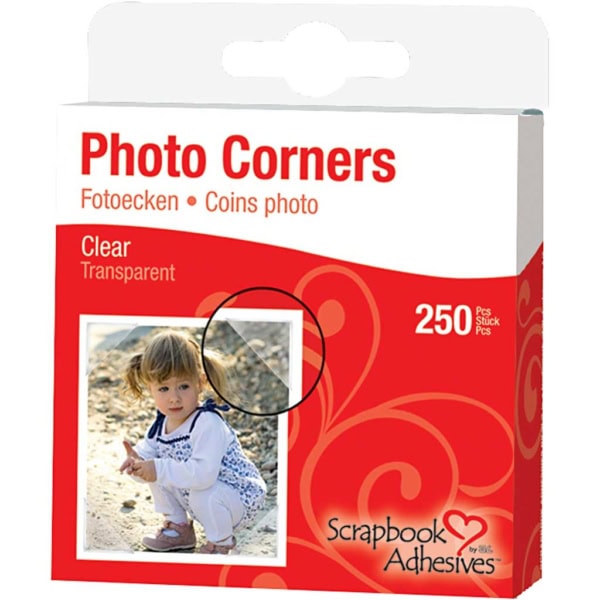 Fotoecken, B 10 mm, Transparent, 250 Stk/ 1 Pck – Bild 2