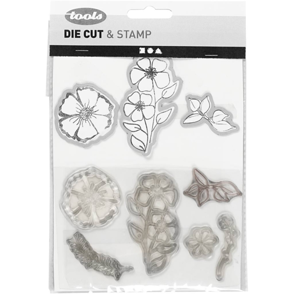Stempel und Stanzformen, Blumen, 1 Stk – Bild 2