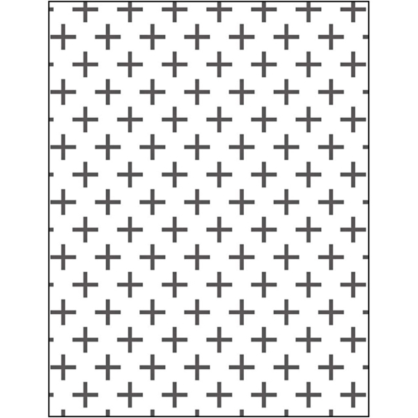 Prägeschablone, Kreuzmuster, Größe 11x14 cm, Dicke 2 mm, 1 Stk – Bild 3