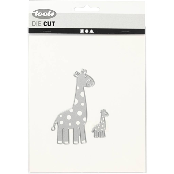 Stanz- und Prägeformen, Giraffe, Größe 54x92+21x35 mm, 1 Stk – Bild 2
