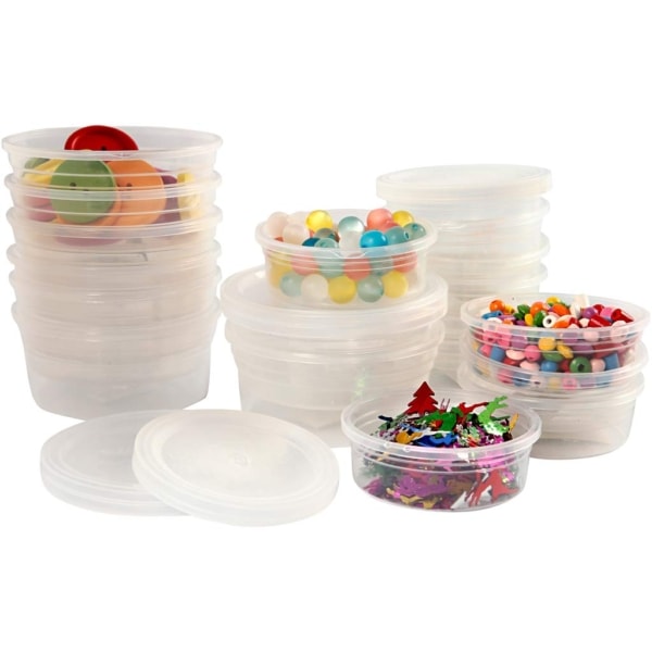 Plastikdose mit Deckel, H 24 mm, D 68 mm, 45 ml, 20 Stk/ 1 Pck – Bild 5