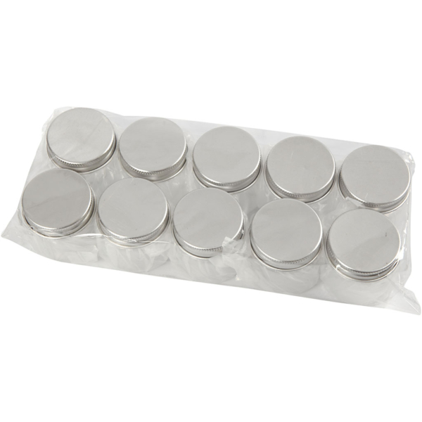 Kunststoffglas mit Schraubverschluss, H 45 mm, D 44 mm, 50 ml, 10 Stk/ 1 Pck – Bild 2