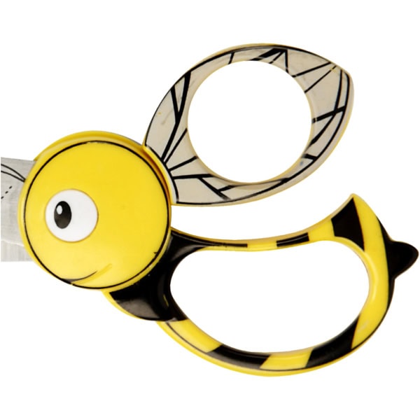 Kinderschere mit Tiermotiv, Biene , L 13 cm, 1 Stk – Bild 3