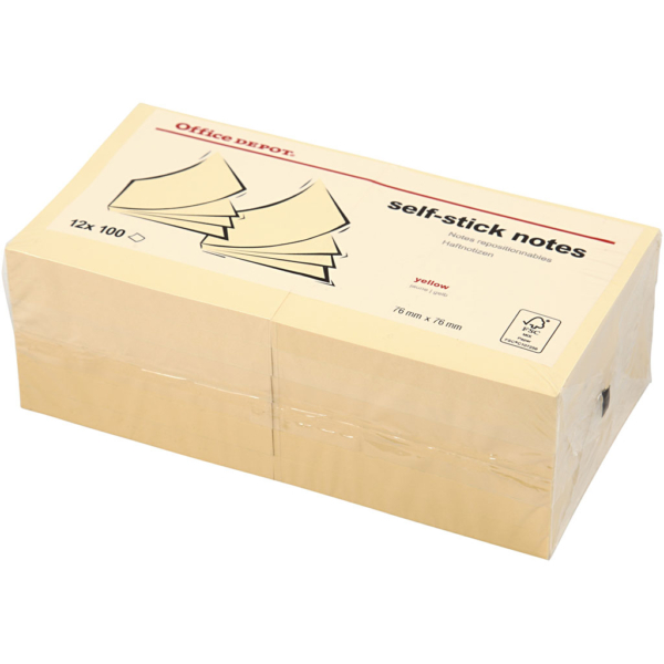 Haftnotizzettel, Größe 75x75 mm, 12 Stk/ 1 Pck – Bild 2