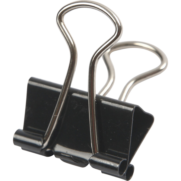 Foldback Klammer, B 19 mm, Schwarz, 40 Stk/ 1 Pck – Bild 4