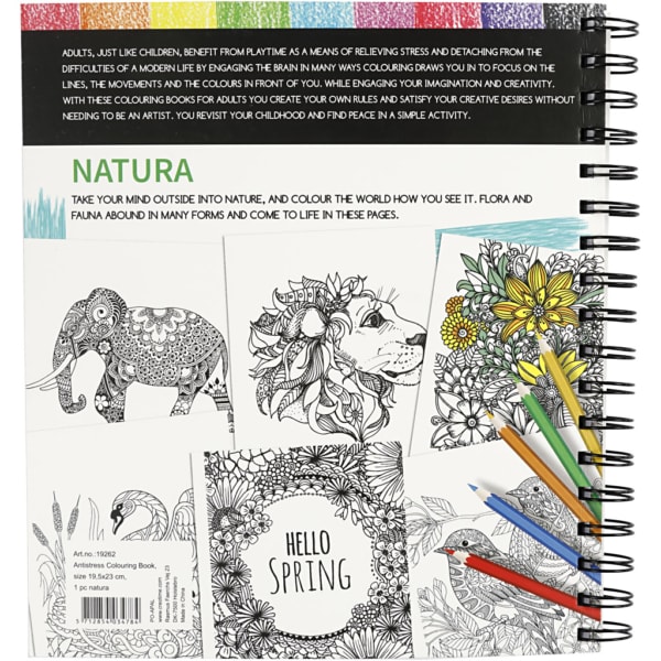 Antistress-Malbuch, Natur, Größe 19,5x23 cm, 64 , 1 Stk – Bild 8
