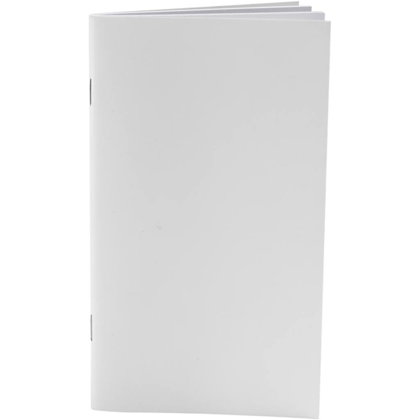 Notizblock, Größe 9,5x16,6 cm, 34 , 100 g, Weiß, 1 Stk – Bild 2
