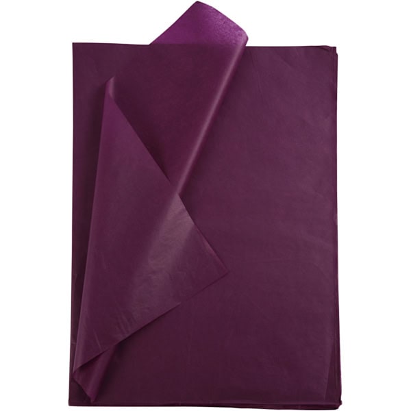 Seidenpapier, 50x70 cm, 14 g, Bordeaux, 10 Bl./ 1 Pck