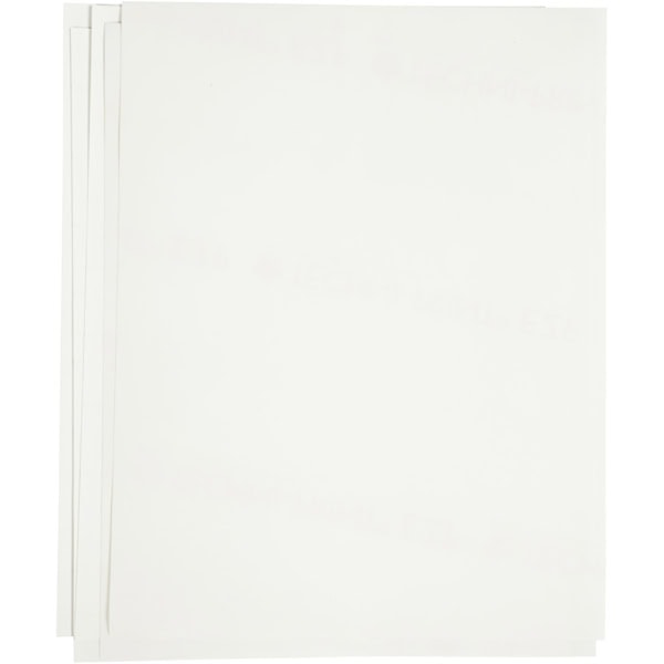 Transfer-Bügelfolie, 21,5x28 cm, für helle und dunkle Textilien, Weiß, 12 Bl./ 1 Pck