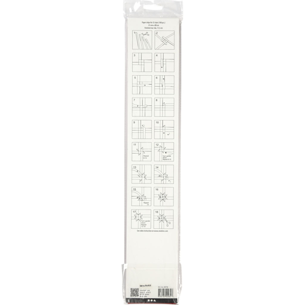 Papierstreifen für Sterne, L 73 cm, D 11,5 cm, B 25 mm, Rot, 100 Streifen/ 1 Pck – Bild 5