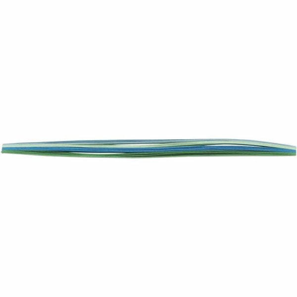 Quilling-Streifen, L 78 cm, B 5 mm, 120 g, Blau, Grün, Lindgrün, Türkis, 100 Stk/ 1 Pck – Bild 2