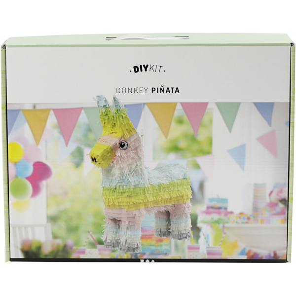 Piñata, Größe 39x13x55 cm, Pastellfarben, 1 Stk – Bild 2