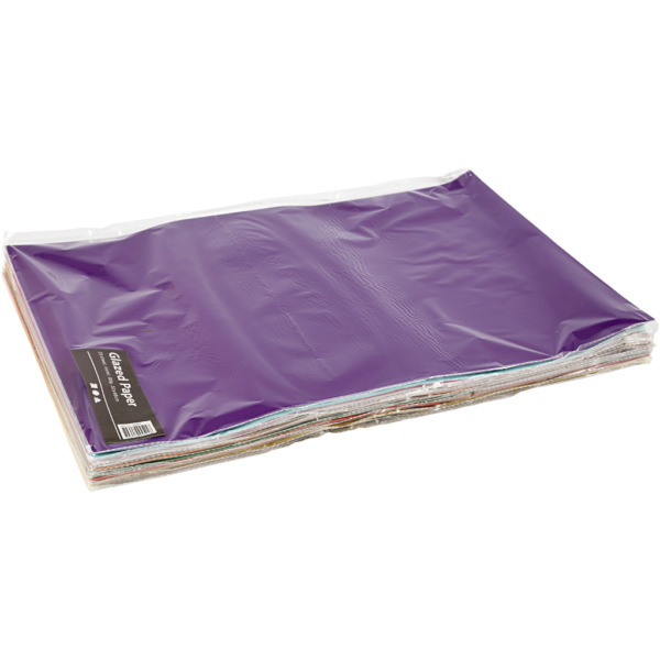 Glanzpapier, 32x48 cm, 80 g, Sortierte Farben, 11x25 Bl./ 1 Pck – Bild 4