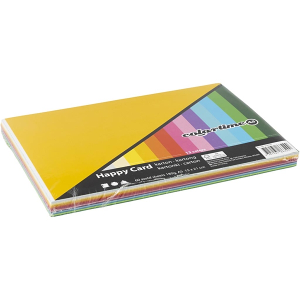 Frühlingskarton, A5, 148x210 mm, 180 g, Sortierte Farben, 60 Bl. sort./ 1 Pck – Bild 2