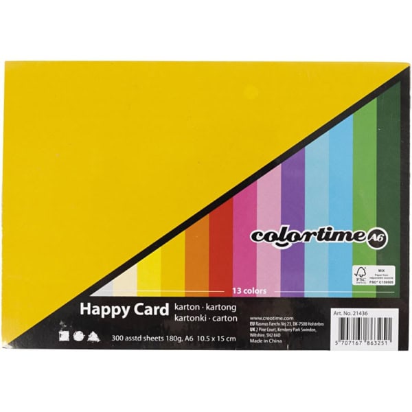 Frühlingskarton, A6, 105x148 mm, 180 g, Sortierte Farben, 300 Bl. sort./ 1 Pck – Bild 3