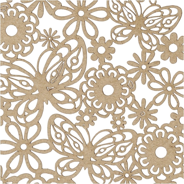 Karton mit Spitze, 10,5x15 cm, 200 g, Natur, 10 Stk/ 1 Pck – Bild 3