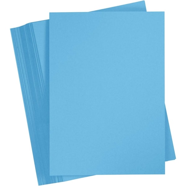 Karton, farbig, A4, 210x297 mm, 180 g, Türkisblau, 100 Bl./ 1 Pck