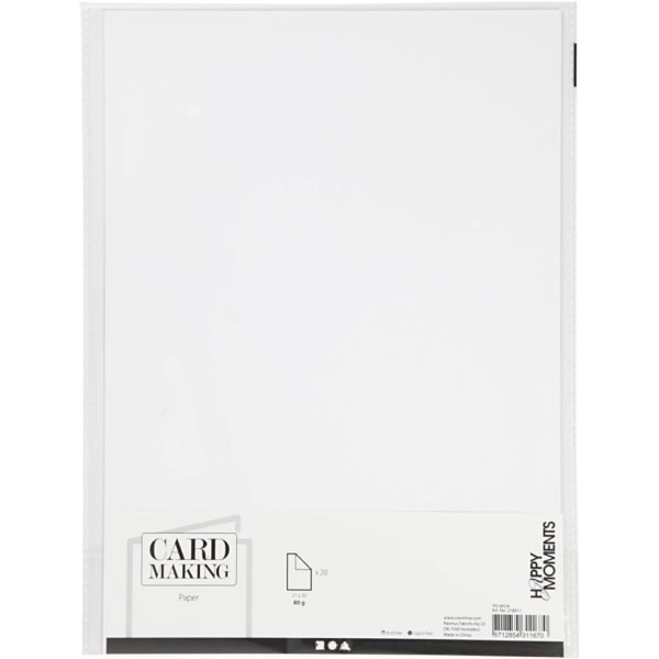 Papier, A4, 210x297 mm, 80 g, Weiß, 20 Stk/ 1 Pck – Bild 2