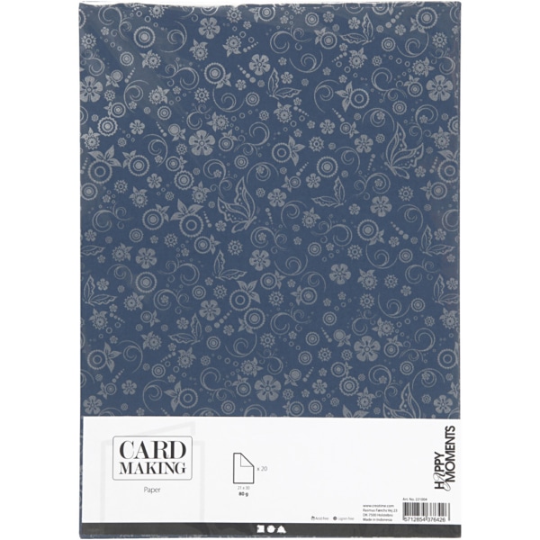 Papier, A4, 210x297 mm, 80 g, Blau, 20 Bl./ 1 Pck – Bild 2
