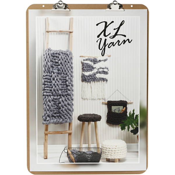 Clipboard für Staffelei, Größe 52x74 cm, Dicke 5 mm, Silber, 1 Stk – Bild 2