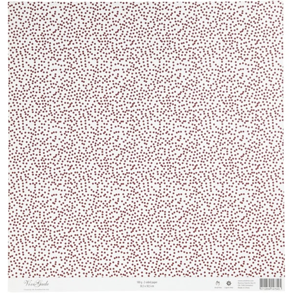 Design-Papier, Eiskristalle / Punkte, 30,5x30,5 cm, 180 g, 5 Bl./ 1 Pck – Bild 3