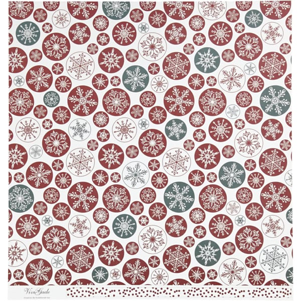Design-Papier, Eiskristalle / Punkte, 30,5x30,5 cm, 180 g, 5 Bl./ 1 Pck – Bild 4