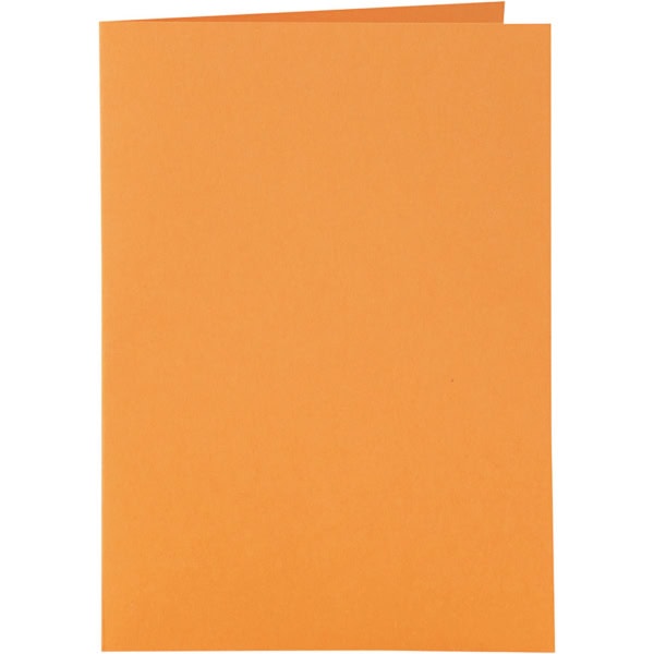 Karten & Kuverts, Kartengröße 10,5x15 cm, Umschlaggröße 11,5x16,5 cm, 110+220 g, Orange, 6 Set/ 1 Pck – Bild 2