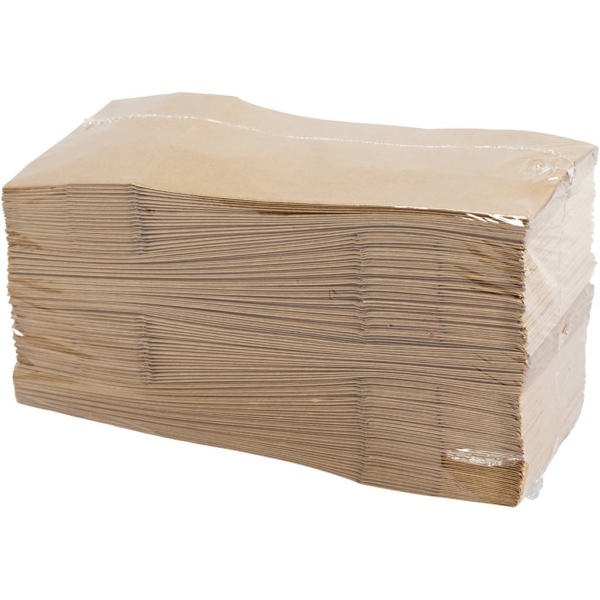 Papiertüten, H 22,5 cm, Größe 6,5x9 cm, 50 g, Braun, 100 Stk/ 1 Pck – Bild 2