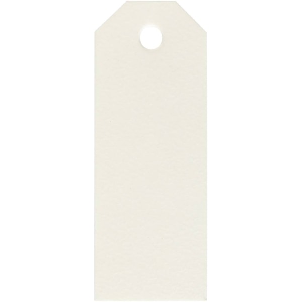 Manila-Anhänger, Größe 3x8 cm, 220 g, Naturweiß, 20 Stk/ 1 Pck