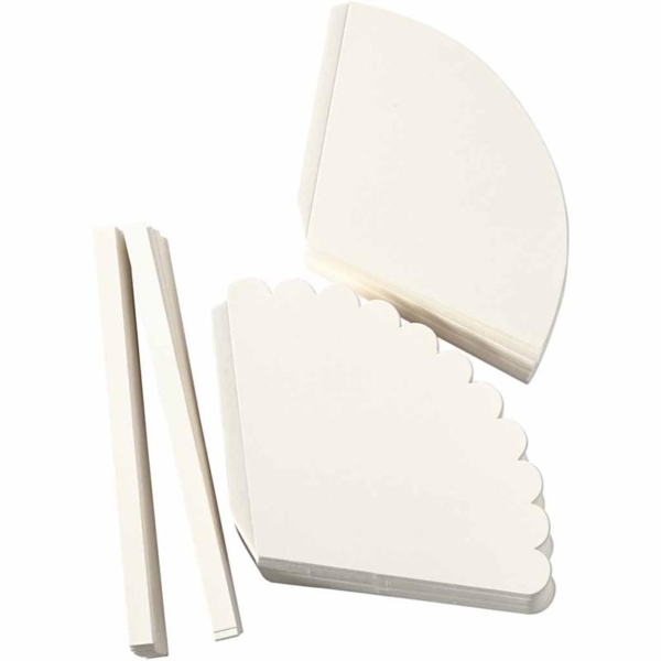 Zuckertüten-Stanzformen, H 13 cm, D 8 cm, Weiß, 240 Stk/ 1 Pck – Bild 2