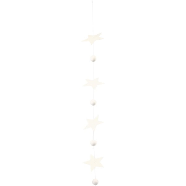 Sterne, Größe 7,3+10 cm, 240 g, Weiß, 40 Stk/ 1 Pck – Bild 2