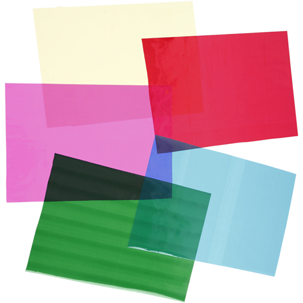 Cellophan, 210x297 mm, Sortierte Farben, 5x20 Bl./ 1 Pck – Bild 2
