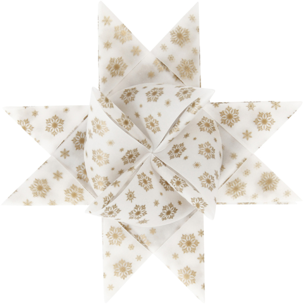 Papierstreifen für Fröbelsterne, L 44+78 cm, D 6,5+11,5 cm, B 15+25 mm, Gold, Weiß, 48 Streifen/ 1 Pck – Bild 5