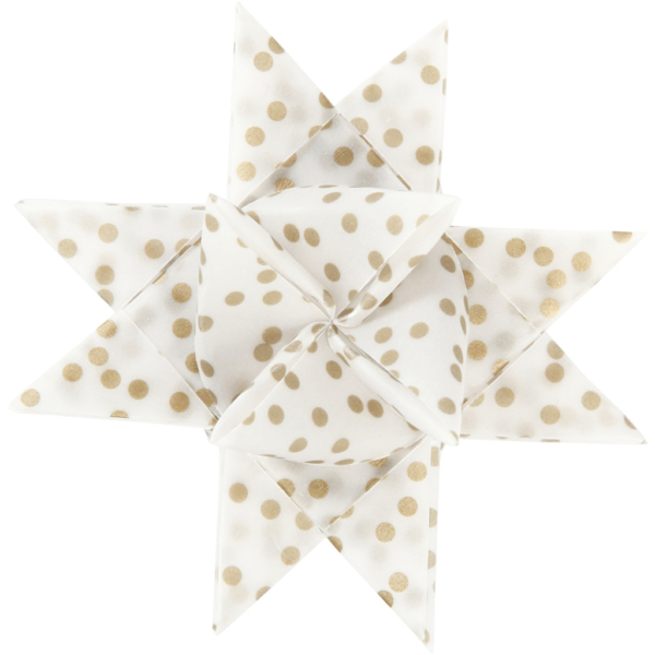Papierstreifen für Fröbelsterne, L 44+78 cm, D 6,5+11,5 cm, B 15+25 mm, Gold, Weiß, 48 Streifen/ 1 Pck – Bild 6