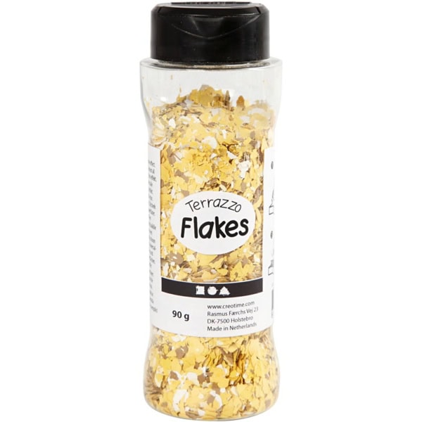 Terrazzo-Flocken, Gelb, 90 g/ 1 Dose – Bild 2