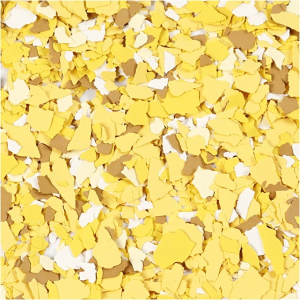 Terrazzo-Flocken, Gelb, 90 g/ 1 Dose – Bild 3
