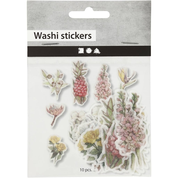 Motiv-Sticker, Blumen, Größe 25-60 mm, 30 Stk/ 1 Pck – Bild 2