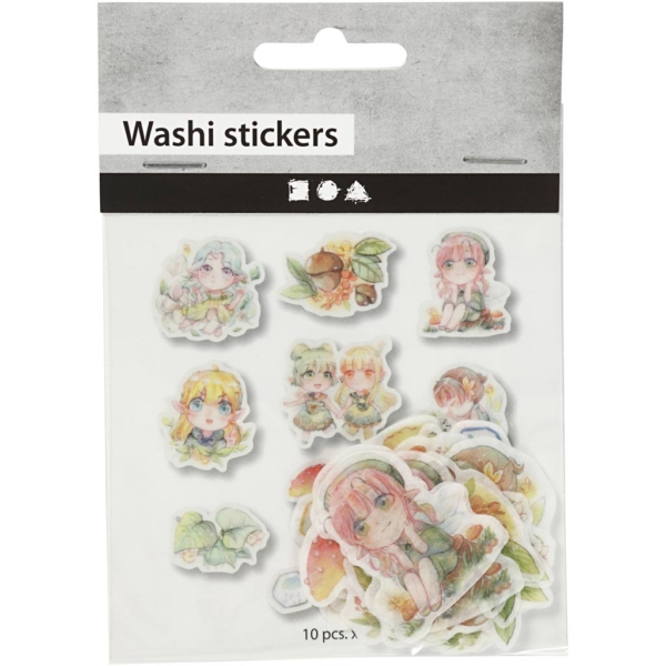 Motiv-Sticker, Kleine Mädchen, Größe 20-50 mm, 30 Stk/ 1 Pck – Bild 2