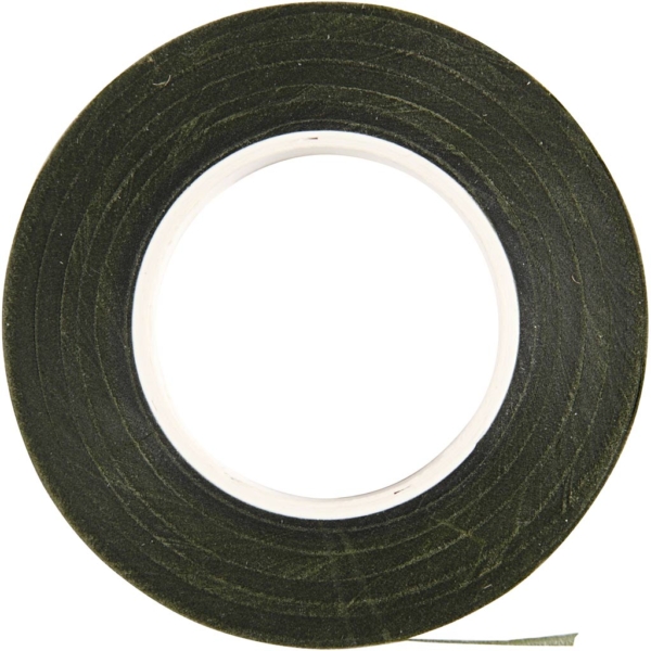 Florales Klebeband, B 12 mm, Dunkelgrün, 27 m/ 1 Rolle – Bild 2