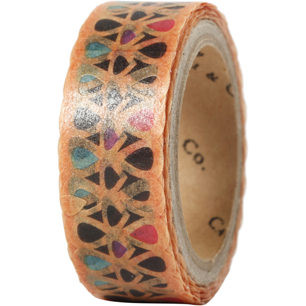 Washi Tape, B 15 mm, 5 m/ 1 Rolle – Bild 2