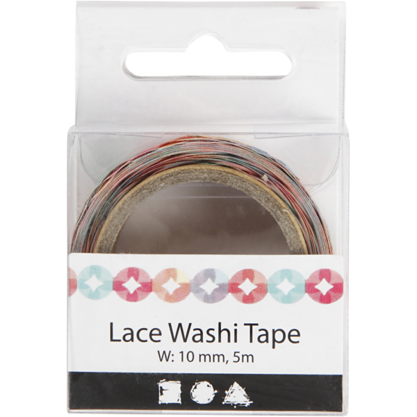 Washi Tape, B 10 mm, 5 m/ 1 Rolle – Bild 3