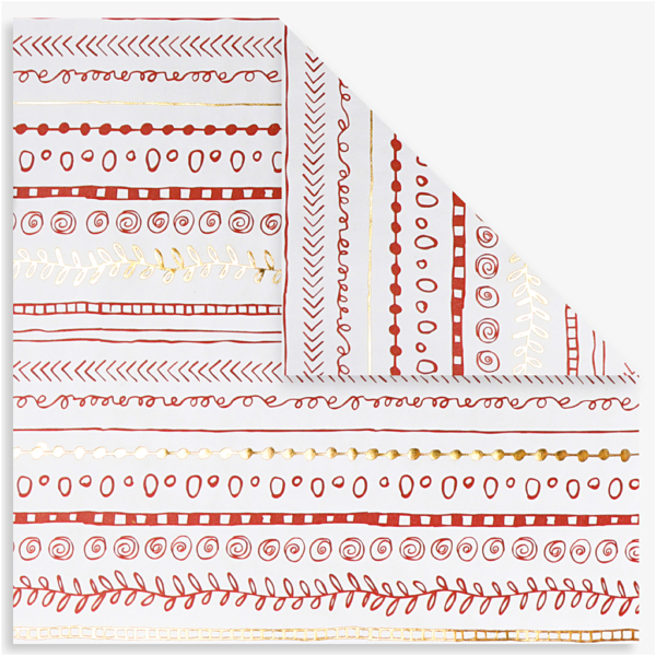 Origami-Papier, Größe 15x15 cm, 80 g, Rot, 40 Bl./ 1 Pck – Bild 3
