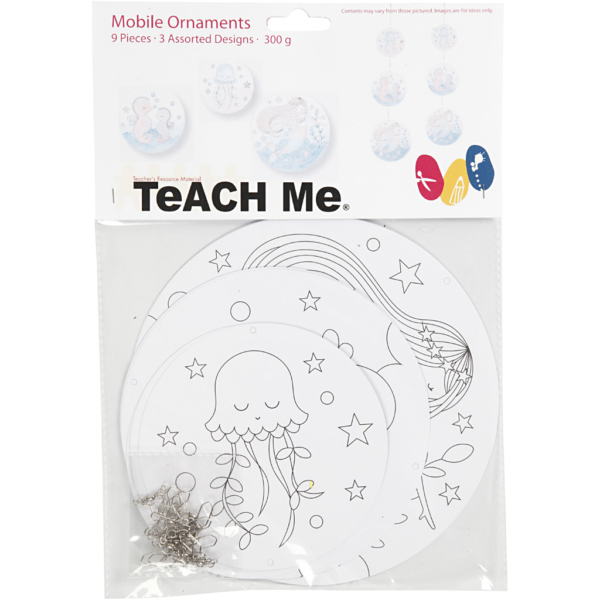 Mobile mit Motivdruck, D 12+15+18 cm, 300 g, 3 Set/ 1 Pck – Bild 2
