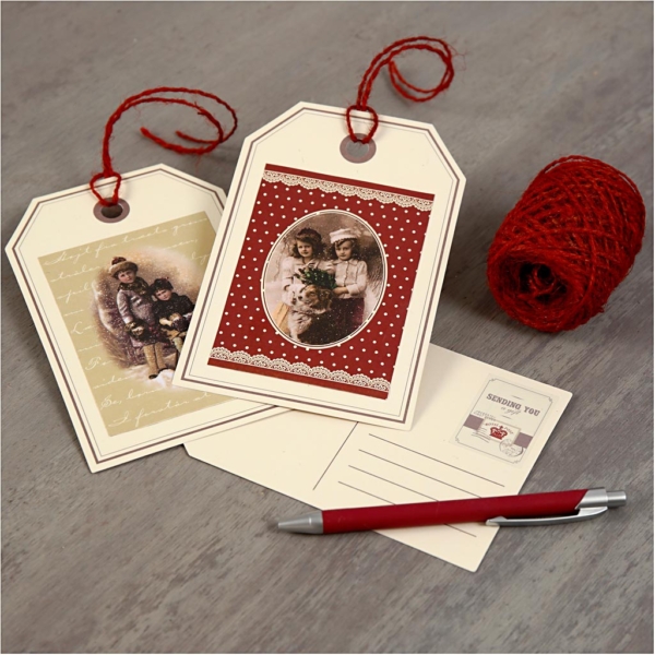 Geschenkeanhänger Postkarte, Größe 15x10 cm, 300 g, 10 Stk/ 1 Pck – Bild 3