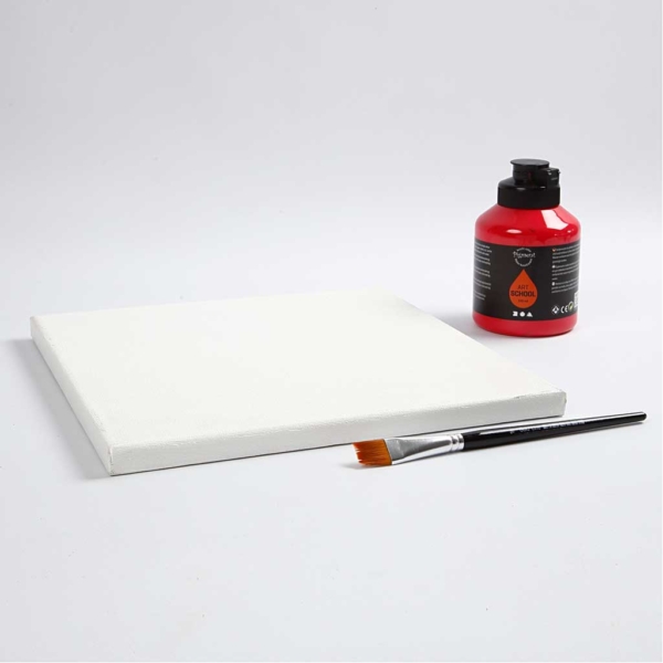 ArtistLine Leinwand, T 1,6 cm, Größe 30x30 cm, 360 g, Weiß, 10 Stk/ 1 Pck – Bild 3