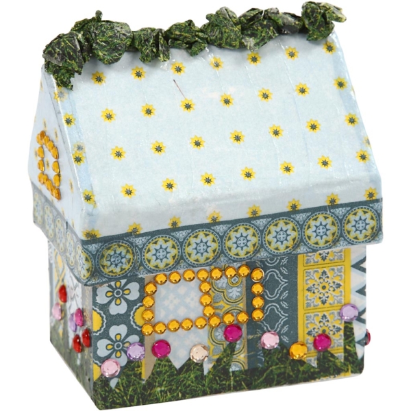 Schachteln in Hausform, H 10,5 cm, Größe 6x8,5 cm, 5x4 Stk/ 1 Pck – Bild 3