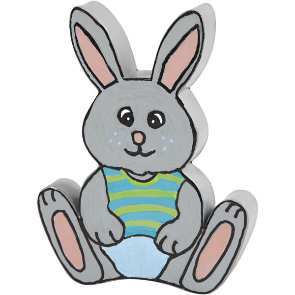 Osterhase, H 18 cm, T 2,5 cm, 1 Stk – Bild 3