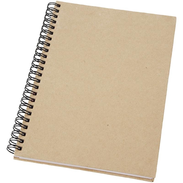 Notizbuch mit Spiralbindung, A5, 60 g, Braun, 1 Stk – Bild 2
